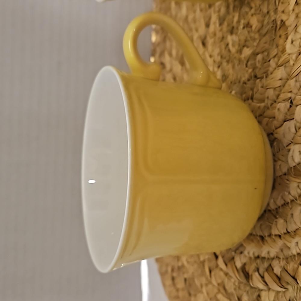 Federalist Ironstone Vintage Buttercup Made In Japan Coffee Tea Mugs Set of 2
